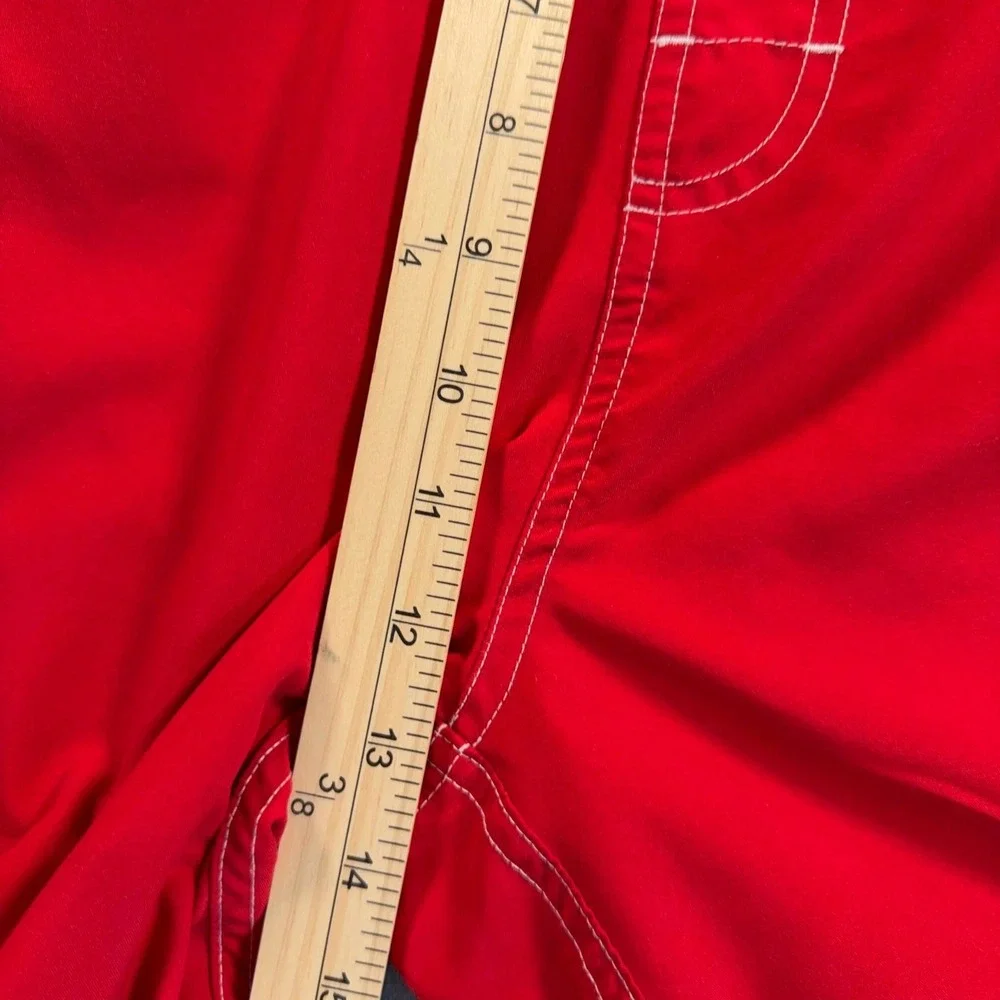 Budweiser Tropical Swim Trunks Mens L Red Beach Rays 40x8‎ Mesh Lined